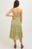 Light Olive Sleeveless Maternity Maxi Dress sold by Pinkblush
