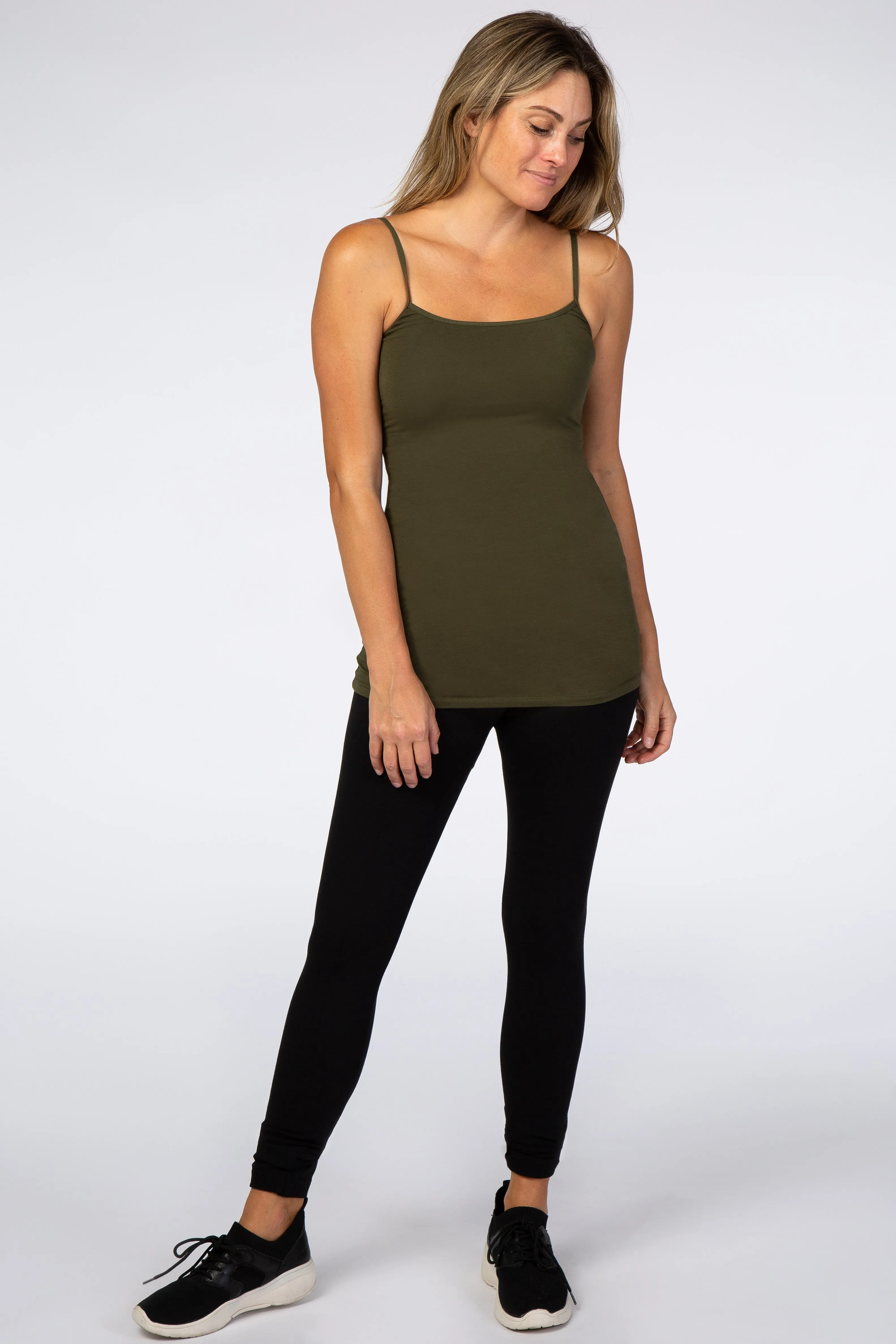 Olive Solid Cami sold by Pinkblush