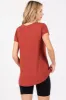 Rust Basic Short Sleeve Top sold by Pinkblush