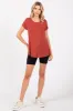 Rust Basic Short Sleeve Top sold by Pinkblush