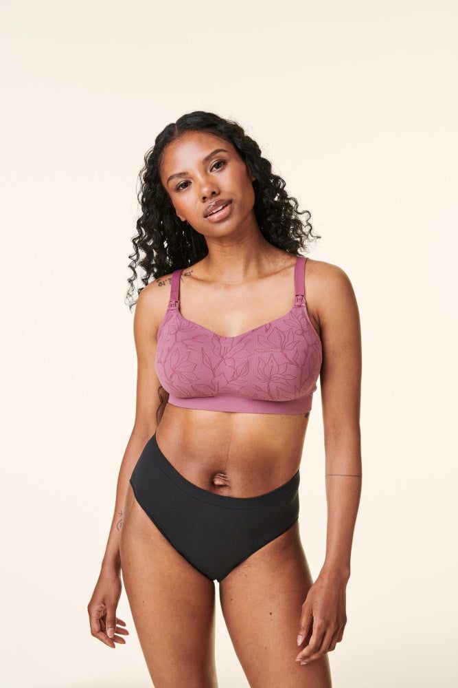 Bravado Berry Jacquard Intrigue Balconette & Nursing Bra sold by Pinkblush