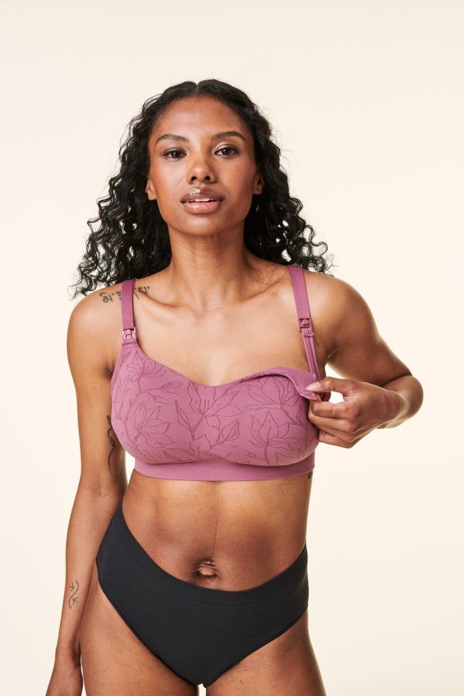 Bravado Berry Jacquard Intrigue Balconette & Nursing Bra sold by Pinkblush product image thumbnail 2