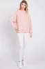 Pink Dropped Shoulder Sweatshirt sold by Pinkblush