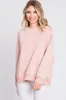 Pink Dropped Shoulder Sweatshirt sold by Pinkblush
