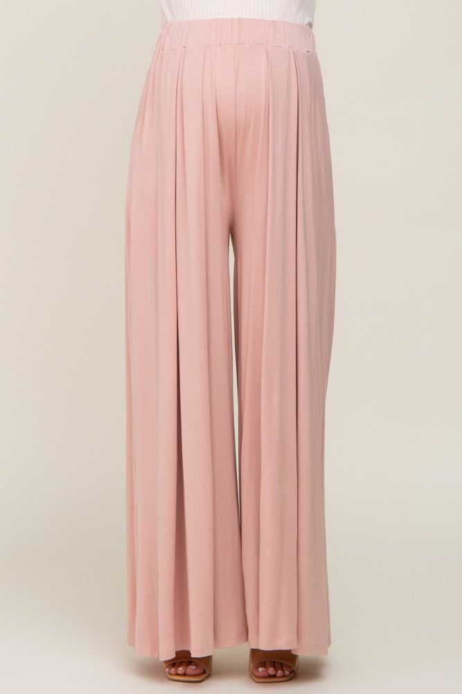 Pink Flowy Maternity Pants sold by Pinkblush product image thumbnail 2