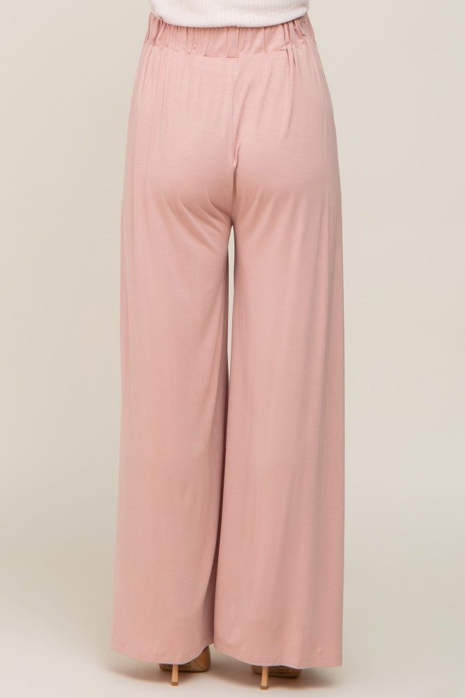 Pink Flowy Maternity Pants sold by Pinkblush product image thumbnail 4