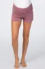 Mauve Ruched Side Maternity Lounge Shorts sold by Pinkblush
