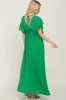 Green Flounce Button Front Maxi Dress sold by Pinkblush
