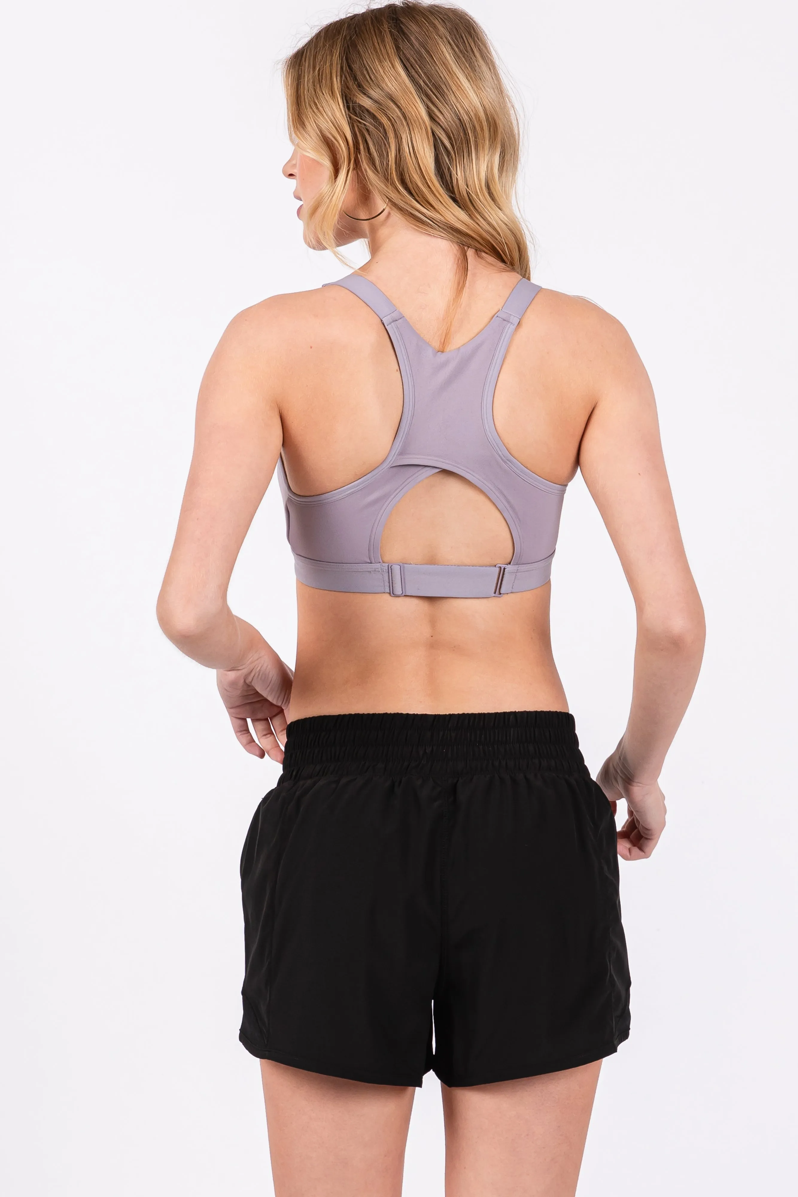 Grey Tranquil Nursing Low Impact Sports Bra sold by Pinkblush product image thumbnail 3