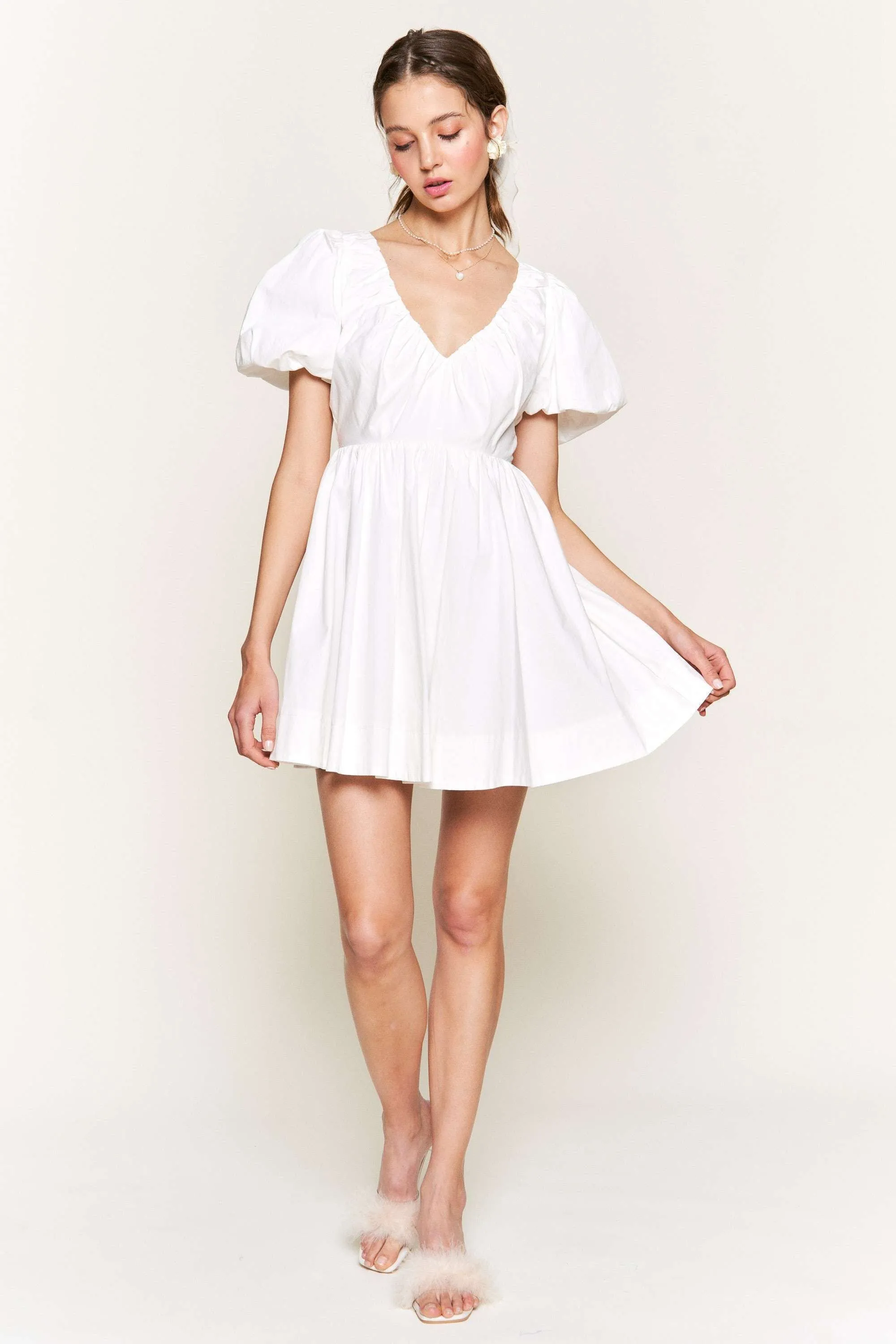 White Mini Dress sold by Pinkblush product image thumbnail 4