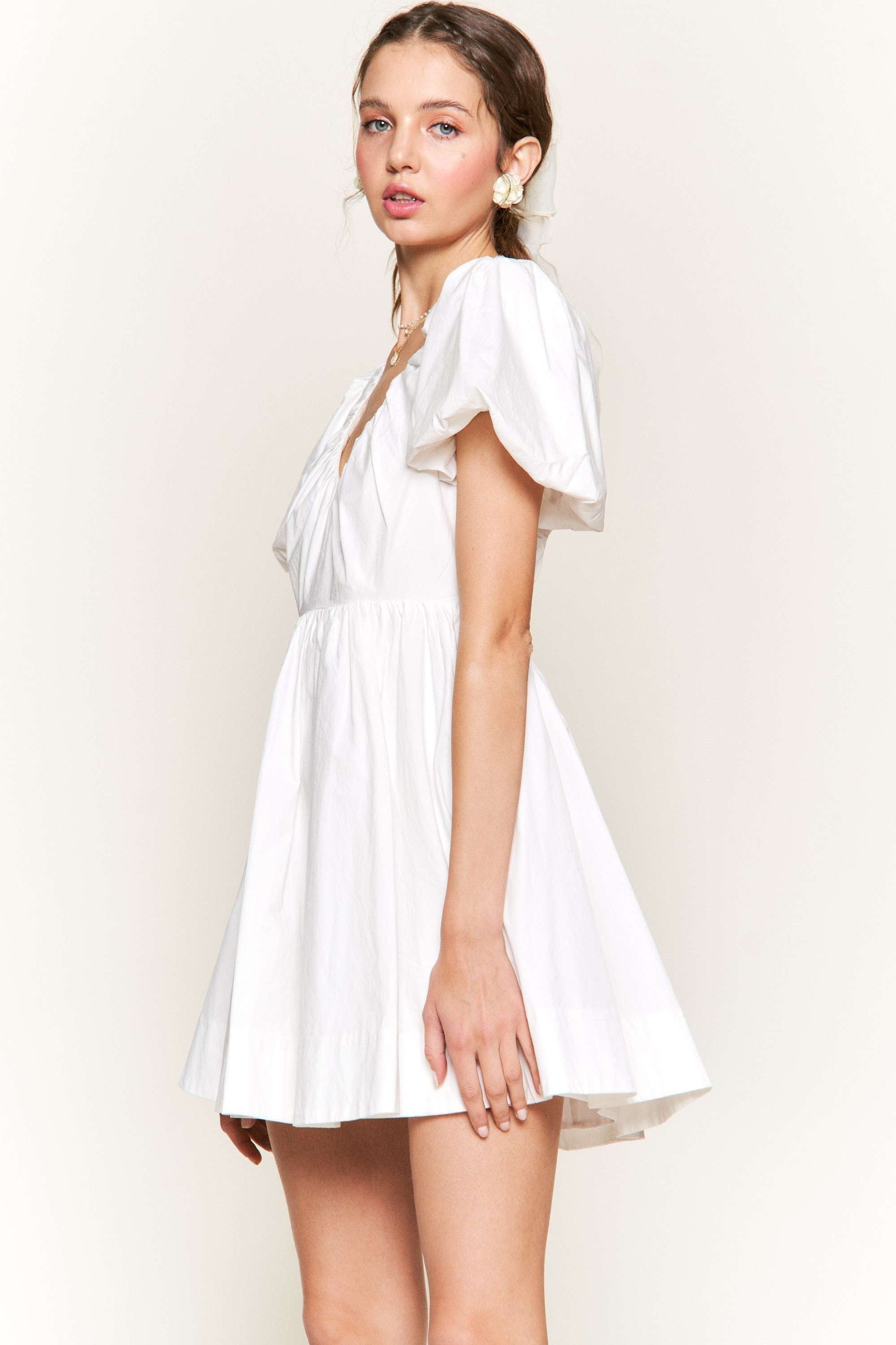 White Mini Dress sold by Pinkblush product image thumbnail 2
