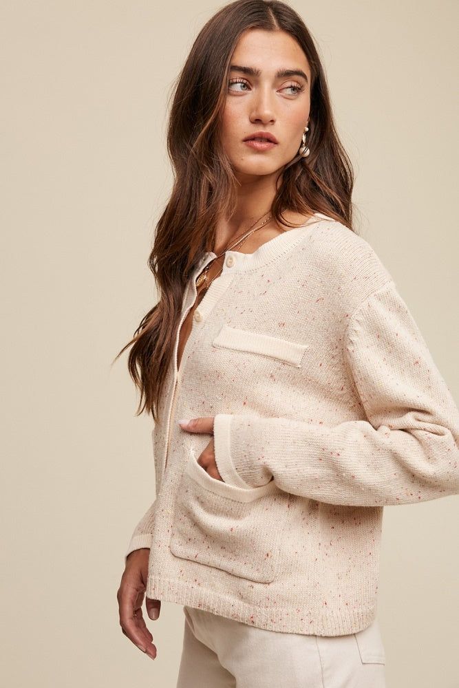 Natural Knit Cardigan Sweater sold by Pinkblush product image thumbnail 2