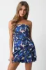 Beige Blue Floral Romper sold by Pinkblush