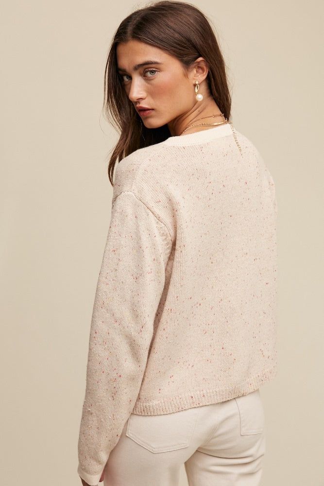 Natural Knit Cardigan Sweater sold by Pinkblush product image thumbnail 3