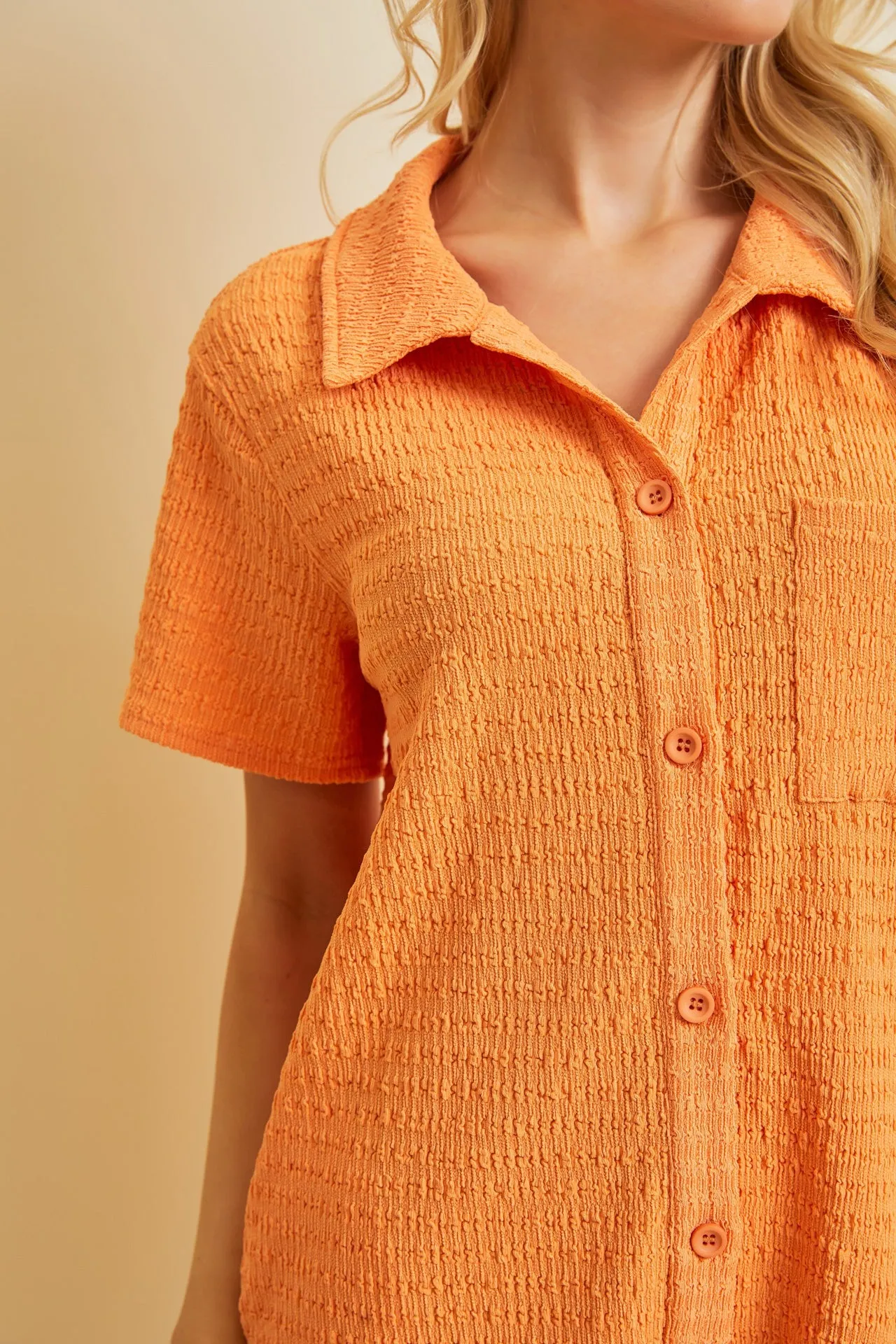 Tangerine Relaxed Fit Romper sold by Pinkblush product image thumbnail 4