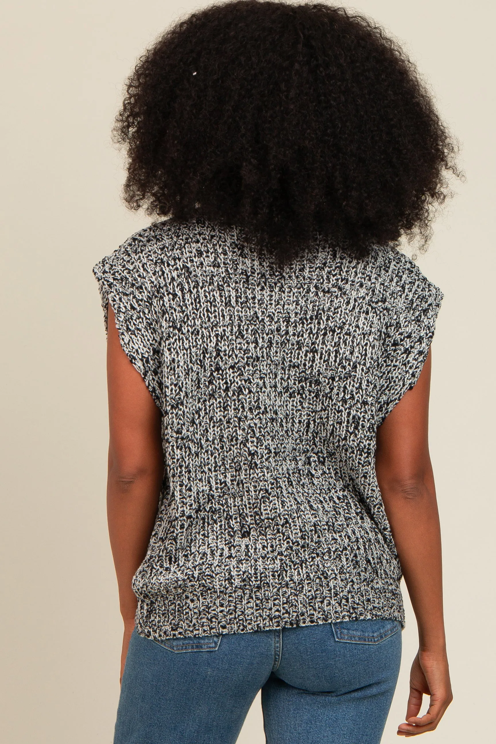 Black Multicolor Sweater Vest sold by Pinkblush product image thumbnail 4