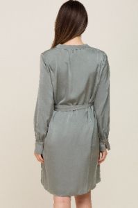 Sage Silky Sash Tie Maternity Dress sold by Pinkblush