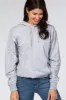 Heather Grey Basic Hooded Maternity Sweatshirt sold by Pinkblush
