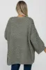 Olive Soft Popcorn Knit Maternity Cardigan sold by Pinkblush