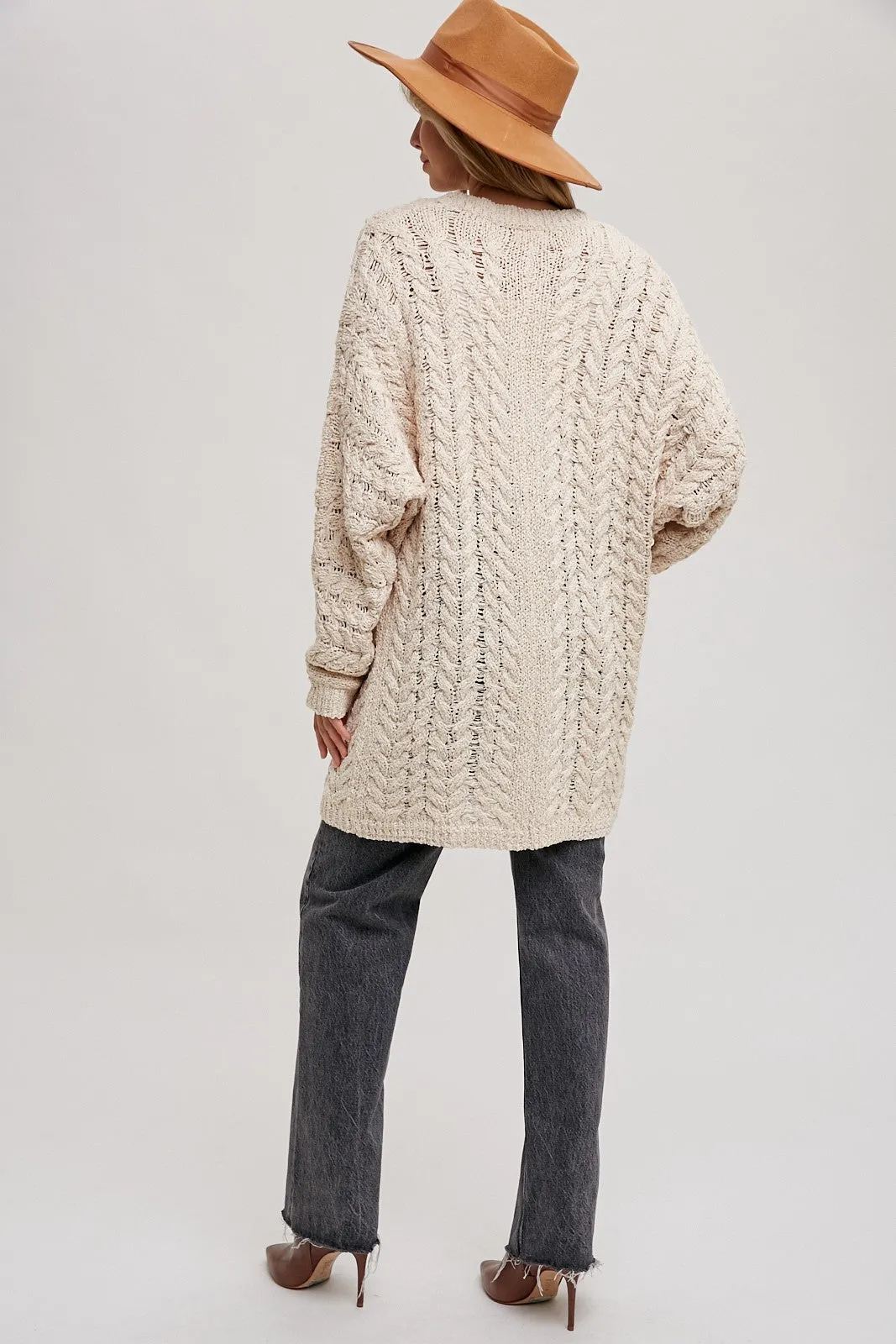 Cream Knit Cardigan sold by Pinkblush product image thumbnail 4