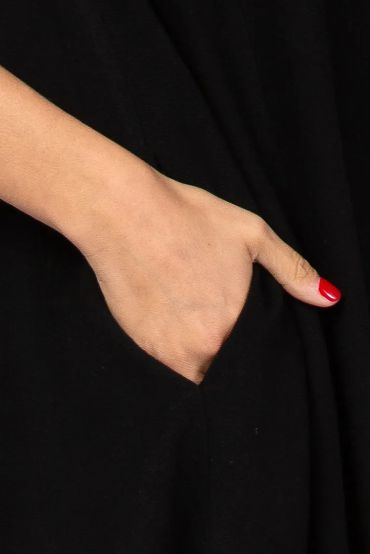 Black Fringe Linen Dress sold by Pinkblush product image thumbnail 4