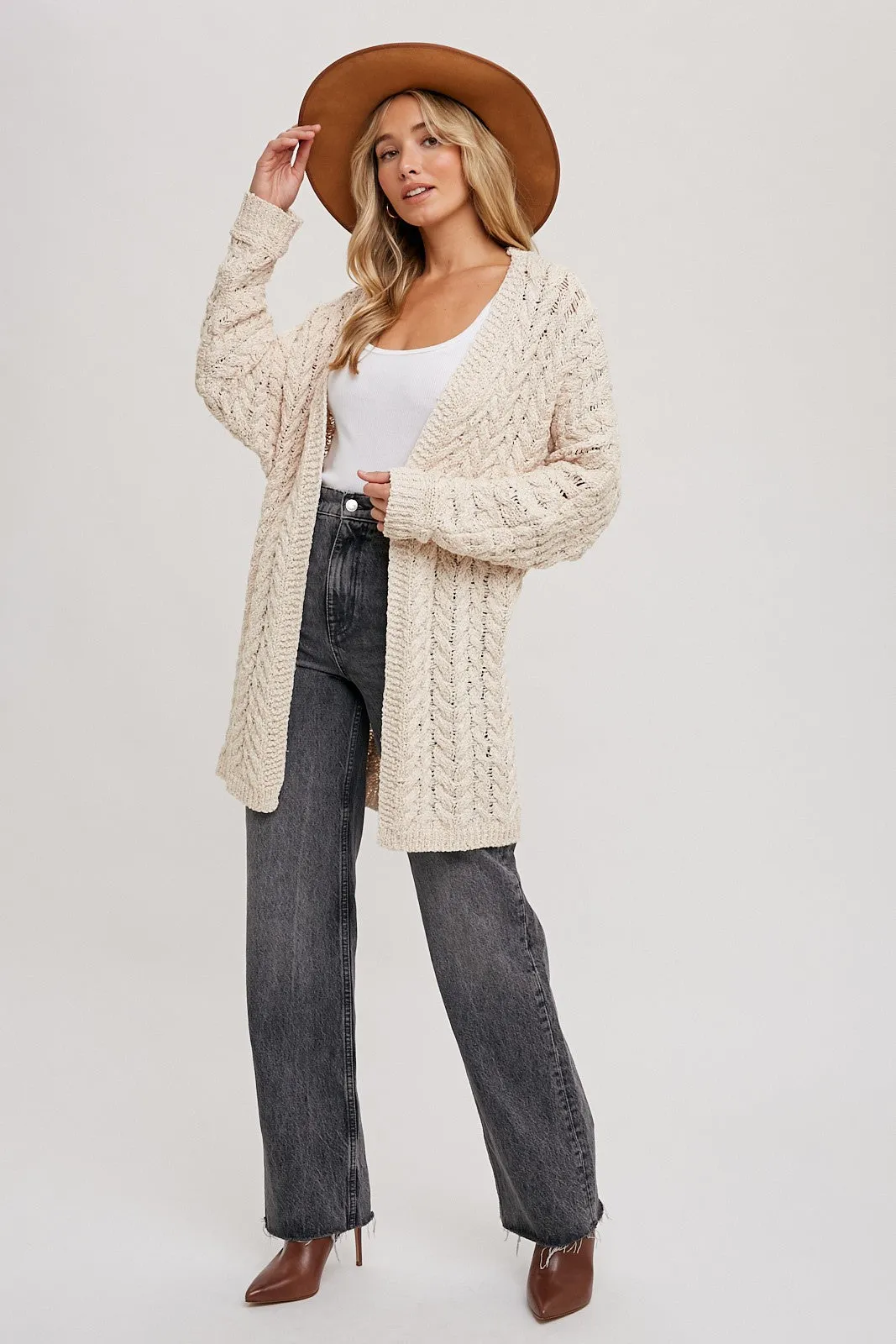 Cream Knit Cardigan sold by Pinkblush product image thumbnail 2