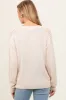 Cream Crochet Detail Sleeve Knit Maternity Top sold by Pinkblush