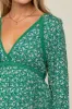 Green Floral Lace Accent Side Slit Maternity Maxi Dress sold by Pinkblush