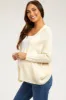 Ivory Knit Dolman Sleeve Maternity Cardigan sold by Pinkblush