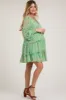 Jade Floral Ruffle Tiered Maternity Dress sold by Pinkblush