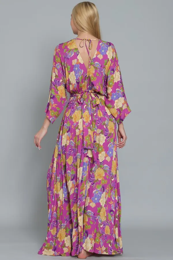 Pink Tie Back Waisted Maxi Dress sold by Pinkblush product image thumbnail 3