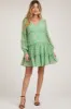 Jade Floral Ruffle Tiered Maternity Dress sold by Pinkblush