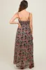 Brown Floral Lightweight Sleeveless Maternity Dress sold by Pinkblush