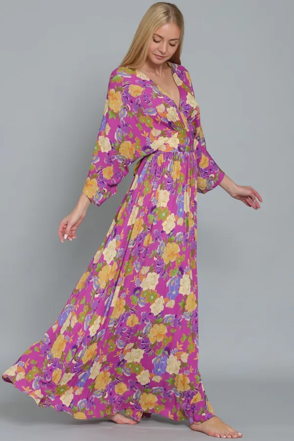 Pink Tie Back Waisted Maxi Dress sold by Pinkblush product image thumbnail 2