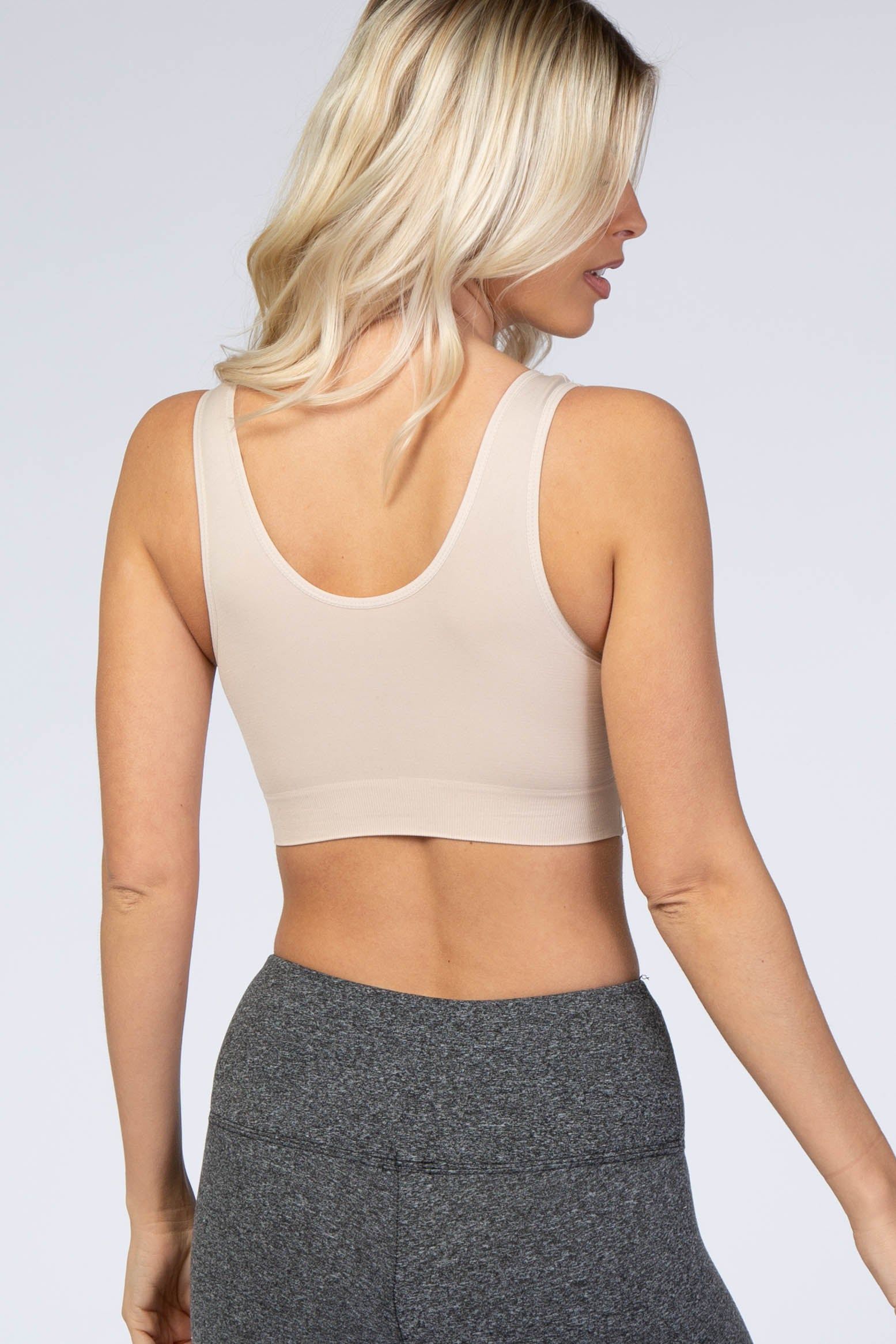 Beige Seamless Wrap Front Nursing Bra sold by Pinkblush product image thumbnail 2