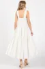 White Tiered Maxi Dress sold by Pinkblush