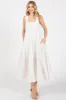 White Tiered Maxi Dress sold by Pinkblush