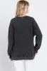 Black Faded Long Sleeve Top sold by Pinkblush
