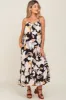 Black Floral Sleeveless Maternity Maxi Dress sold by Pinkblush
