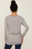 Beige Brushed Knit Ruched Top sold by Pinkblush