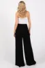 Black Wide Smock Waist Pants sold by Pinkblush