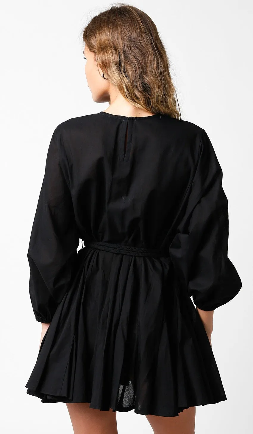 Black Sash Tie Dress sold by Pinkblush product image thumbnail 3