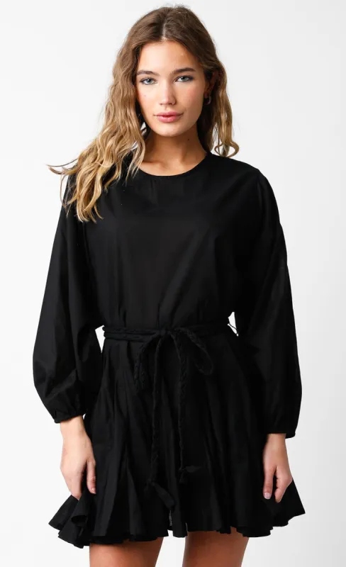 Black Sash Tie Dress sold by Pinkblush