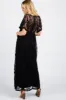 PinkBlush Black Lace Mesh Overlay Maxi Dress sold by Pinkblush
