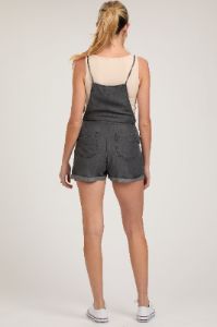 Charcoal Front Pocket Maternity Short Overalls sold by Pinkblush
