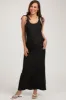 Black Textured Tie Strap Maternity Midi Dress sold by Pinkblush