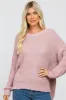 Light Pink Dropped Shoulder Maternity Sweater sold by Pinkblush