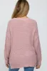 Light Pink Dropped Shoulder Maternity Sweater sold by Pinkblush