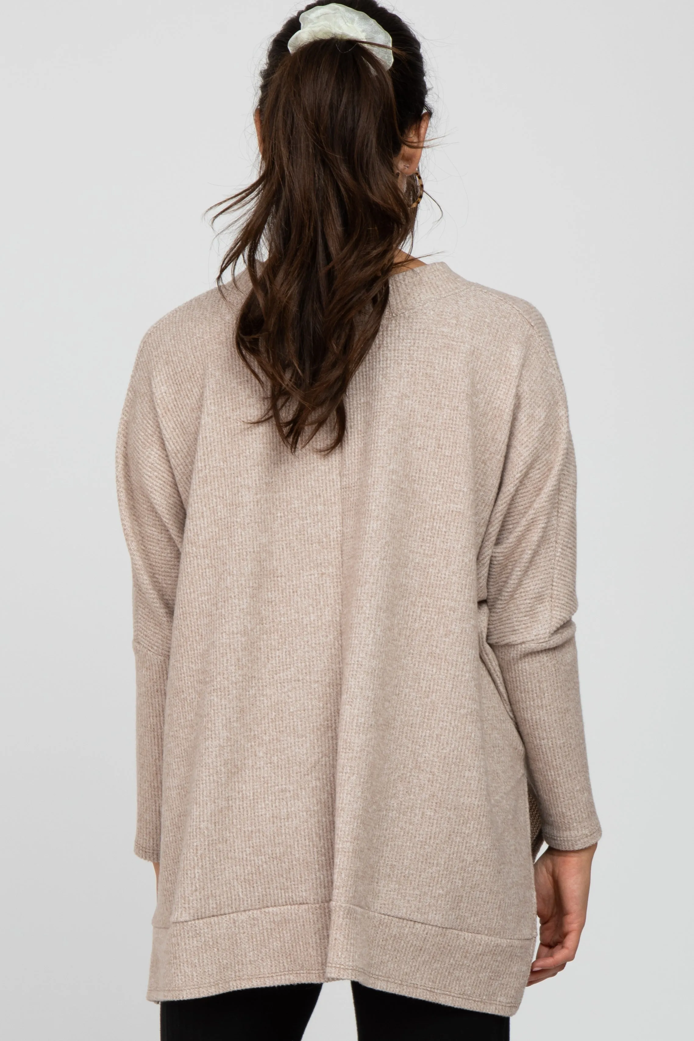 Beige Soft Knit Long Sleeve Top sold by Pinkblush product image thumbnail 3