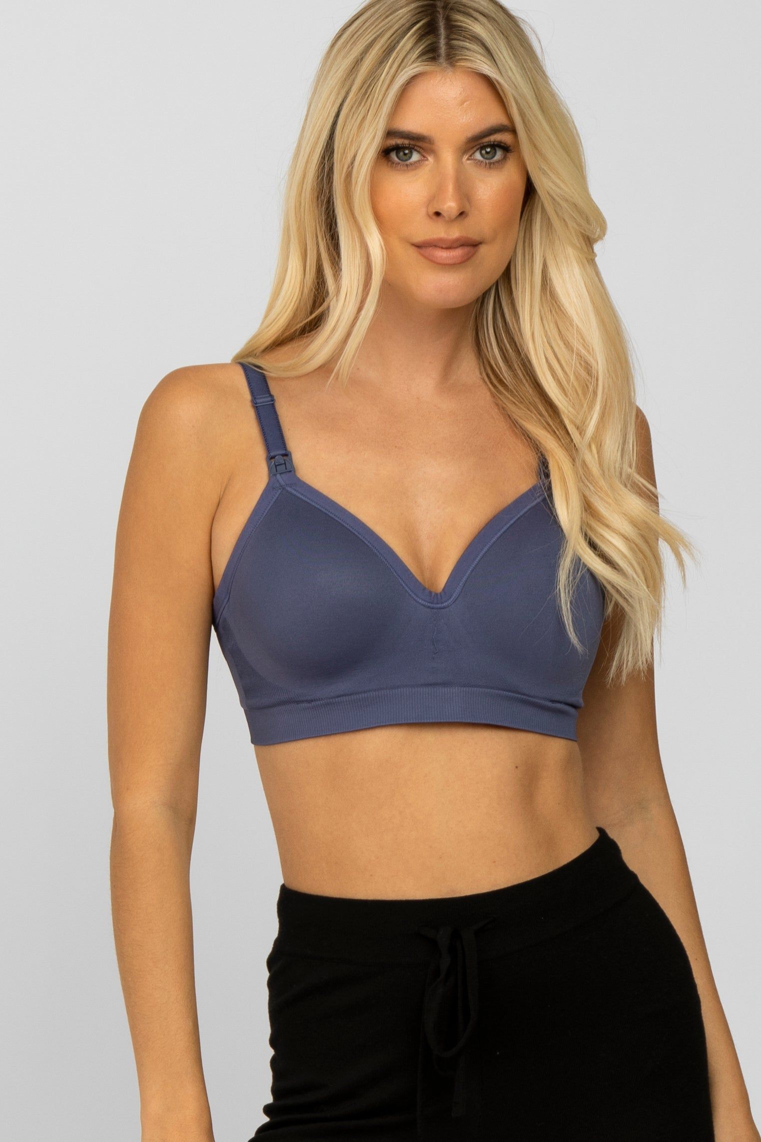 Navy Bravado Designs Plunge Nursing Bra sold by Pinkblush product image thumbnail 5